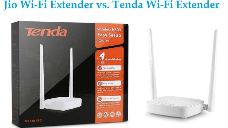 Jio Wi-Fi Extender vs. Tenda Wi-Fi Extender